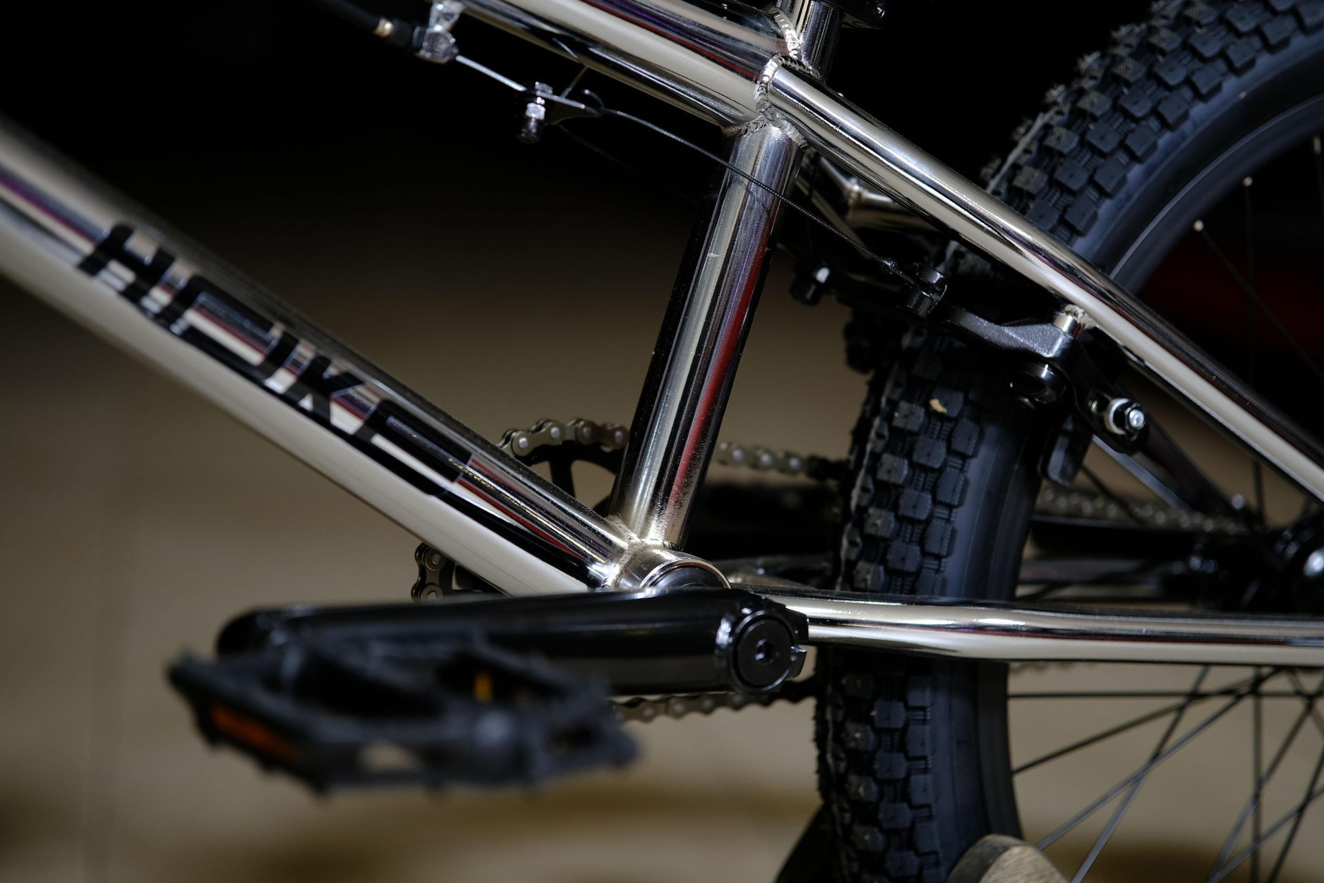 Система (шатун)  хроммолибден 25T HOKE BMX Step L5 глянцевый серебристый